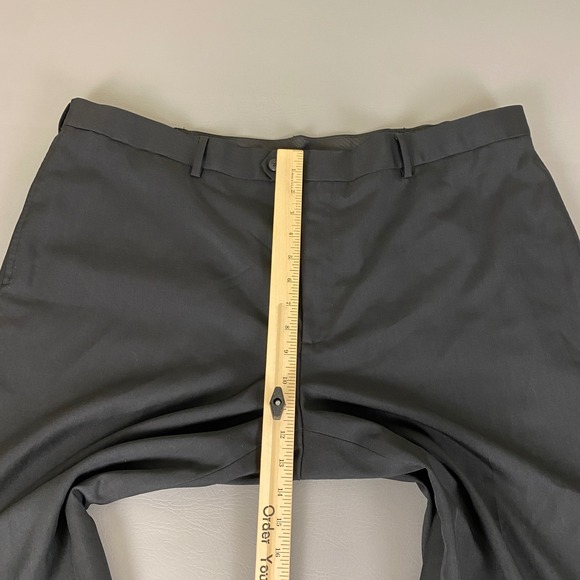 Savane Dress Pants Men's Size 42x30 Black Career Business Casual‎ Office Work * - Picture 6 of 13